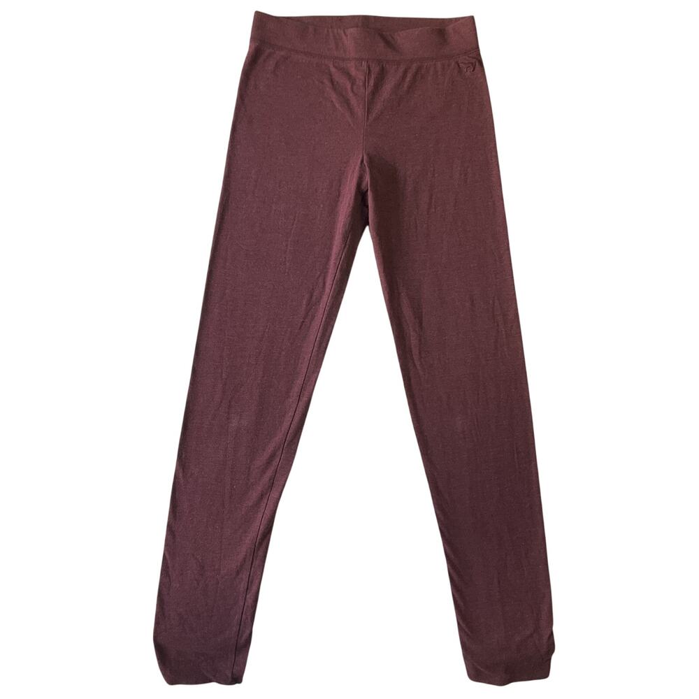 PINK Victoria's Secret Women Activewear Pants S Burgundy Yoga Legging 28" Inseam